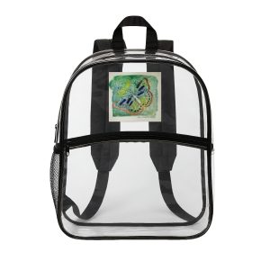 Butterfly Watercolor Clear Backpack | Transparent Stadium Bag
