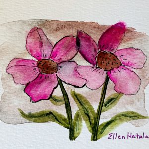 Floral Watercolor Tote