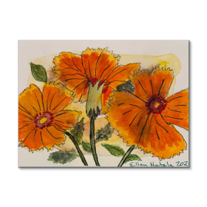 Orange Surprise Glass Cutting Board (Large Rectangle)