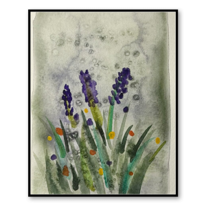 Dark Skies Bright Blooms Wall Art Standout (8 x 10 in)