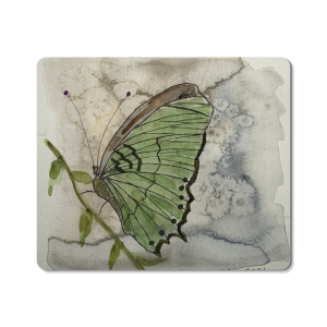Resting Butterfly Mouse Pad (7.8 x 9.3 in)