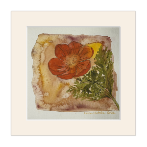 Ember Bloom Matted Giclée Print (6 x 6 in, 8 x 8 Devonshire Mat)