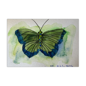 Polka Dots Butterfly Giclée Print (6 x 4 in)