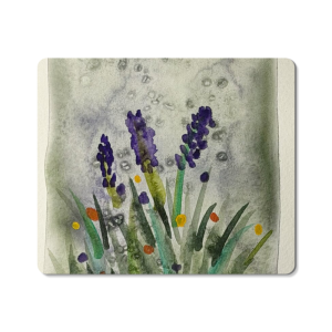 Dark Skies Bright Blooms Mouse Pad (7.8 x 9.3 in)