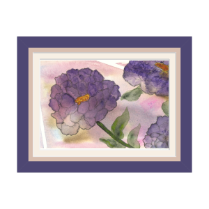 Lavender Dreams Framed Giclée Print (10 x 7 in, Gallery Colors Purple Frame)
