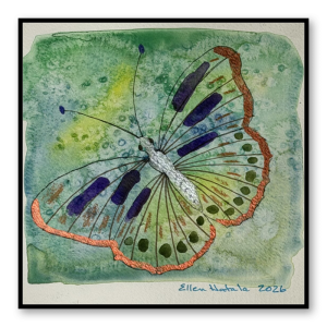 Butterfly Metallic Wall Art Standout (8 x 8 in)