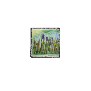 Spring Breeze Slate Coaster, Square (Set of 4)