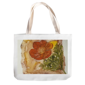 Ember Bloom Canvas Tote Bag (15 x 17 in) (Set of 5)