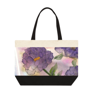 Lavender Dreams Linen Tote Bag (14.2 x 18.9 in) (Set of 5)